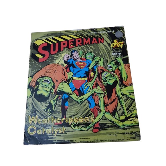 Superman: "Alien Creatures"-Book and Record Set #Pr28 (Peter Pan 1975) - Picture 8 of 10